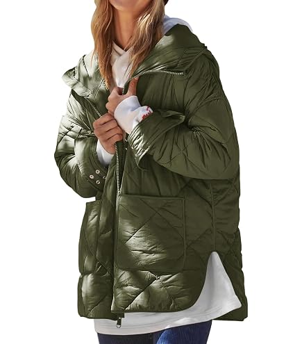 Amazon.com: Perbai Womens Winter Hooded Puffer Jacket Oversized